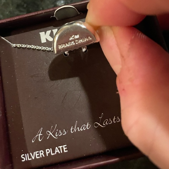 Vintage Silver-Plate Hershey Kiss Pendant Necklace - Picture 4 of 4